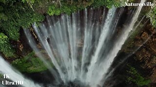 Waterfall Relaxation With Soothing Sound And Music. Suitable For Spa And Deep Sleep