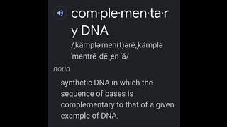 WHAT IS COMPLIMENTARY DNA