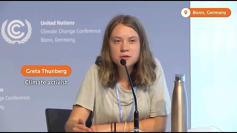 TSVN352 6.2023 Greta Thunberg Speaking At UN Climate Change Conference