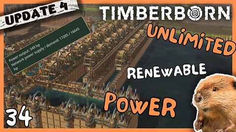 That's A Lot Of Free Power | Timberborn Update 4 | 34