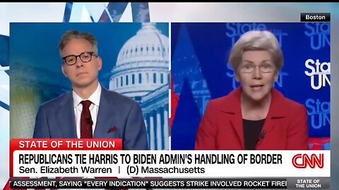 LOL Elizabeth Warren Asks Who Do You Trust On The Border Kamala Or Trump?