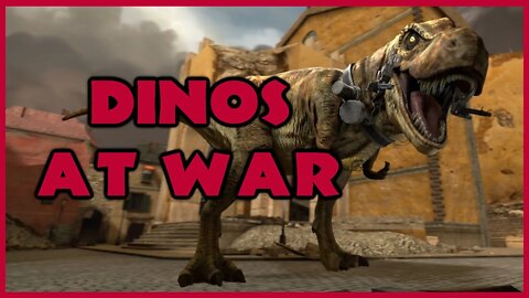 Experience WW2 with DINOSAURS! Dino D-Day Multiplayer Gameplay