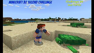 Minecraft 30 Second Challenge - Challenge 8 - Sea Turtle