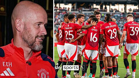 Erik ten Hag EXCLUSIVE pre-season interview 🔴 Yoro injury latest, transfer insight & 24/25 hopes 🗣