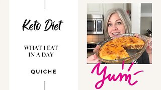 What I Eat In A Day on Keto 20 Carbs / Quiche