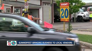 Local vendors outside Summerfest work to capitalize on crowds