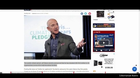 Statists Lose Their Minds over Bezos Donating $100 Million