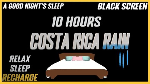 Beautiful Costa Rica Rainforest |Rain Sounds For Sleep