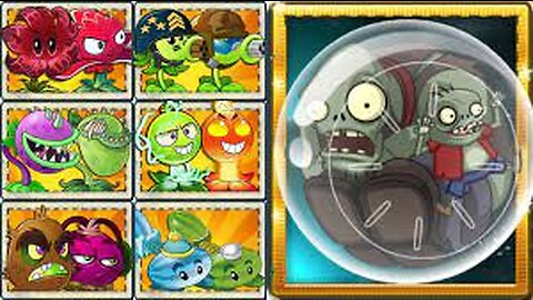 PvZ 2 Random Pair Plants VS Hamster Ball Gargantuar LEVEL 10 - Who Will Win?