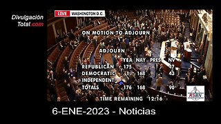 6-ENE-2023 Cámara de Representantes de EEUU No Decide Todavía su Presidente