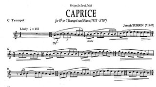 🎺🎺🎺🎺 [TRUMPET SOLO] Caprice for Trumpet and Piano by Joseph Turrin - Heinz Karl Schwebel