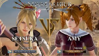 Setsuka (I AUCIFER I) VS Amy (Âmesang) (SoulCalibur™ VI: Online)