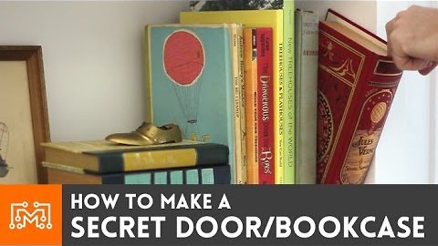 Learn how to make a "secret door" bookcase!
