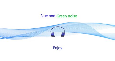 Blue and Green Noise, Ambient, Relaxing, Black screen..
