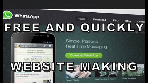 How to make a website free and quickly