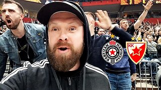 The CRAZIEST basketball fans! Crvena Zvezda vs. Partizan Serbian Ultras' Live Reaction