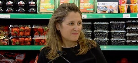 Chrystia Freeland's plan to "STABILIZE" grocery prices!