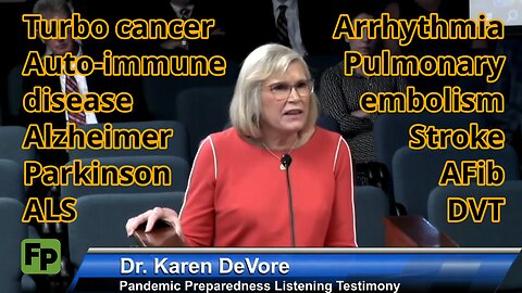 Dr. Karen DeVore sums up the life-altering vaxx injuries her patients are suffering from