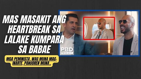 Mas masakit sa lalake kumpara sa babae | Andrew Tate is right about Heartbreaks