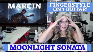 MARCIN reaction-Guitar Virtuoso "MOONLIGHT SONATA" TSEL Reacts to Marcin on One Guitar Fingerstyle