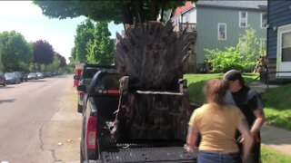 Replica of Game of Thrones' iron throne