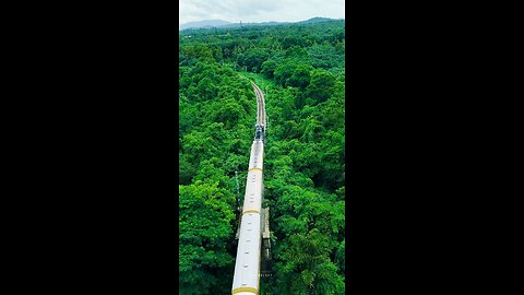 Train view by drone #train #view #drone #new #today #viral #trending #viralreels #viralvideos #trend