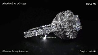 BBR-181E Diamond Engagement Ring By BloomingBeautyRing.com