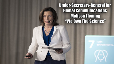 "We Own The Science" Global Communications Secretary Melissa Fleming