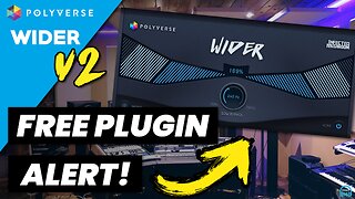 FREE PLUGIN ALERT - Polyverse WIDER v2 Stereo Widener 🔥