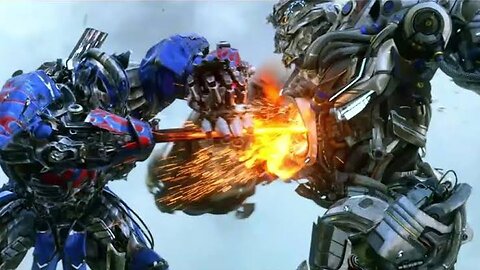 Galvatron vs Optimus prime _ Transformers 4_4K fight scene