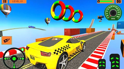 GT CAR STUNT Game- Ramp Cars GamePlay Walkthrough
