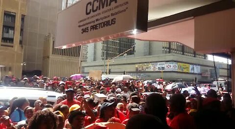 SOUTH AFRICA - Pretoria - Dis-Chem Employees march to CCMA (wpr)