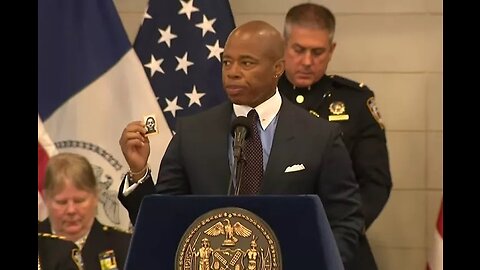 NY Times Busts Eric Adams After Taking Closer Look at Fallen Officer Photo Story He Frequently Tells