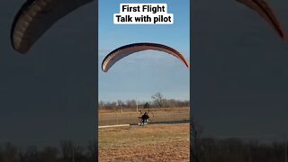 First flight and talking with pilot￼Paramotor PPG Powered paragliding