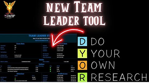 Drip Network New Team Leader DYOR tool for drip