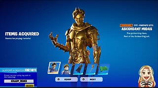 NEW | Ascendant Midas (Legendary Outfit)-Fortnite