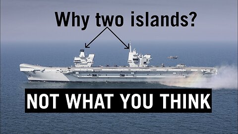 This is why Queen Elizabeth carrier have twin islands..