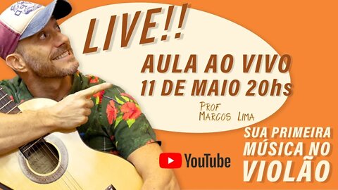 LIVE - Aula de Violão -Tocando Sua música inteira no violão.