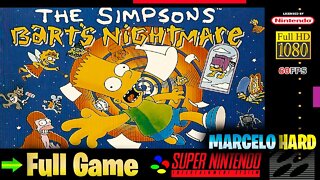 The Simpsons Bart's Nightmare - Super Nintendo (Full Game Walkthrough)