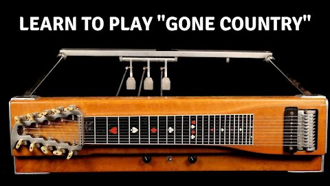 "Gone Country" Solo: Pedal steel guitar lesson.