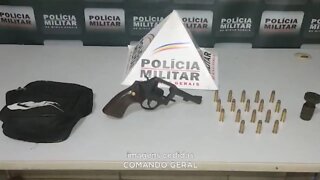 Periquito: preso com arma de fogo e quase 20 munições intactas