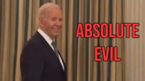 Biden GRINS from ear to ear when asked whether Trump is now a "political prisoner" in the U.S.