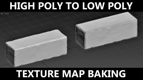 3DS Max Tutorial - High Poly to Low Poly Texture Baking