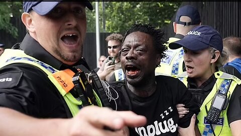 Riots break out in Manchester and Hull as police seen battling thugs