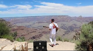 NATIONAL ANTHEM PLAYED ON THE GRAND CANYON BY ANDREW SUGGS GUITAR