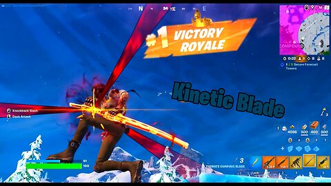 Fortnite Amazing Kinetic Blade ( no comentary )