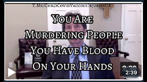 You Are Murdering People; You Have A Lot Of Blood On Your Hands