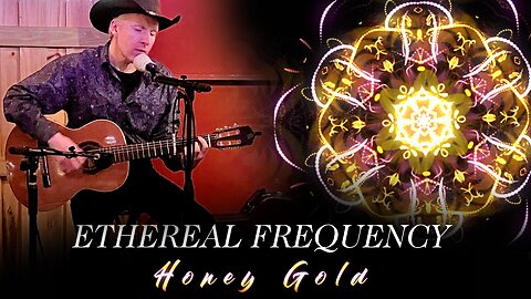 ETHEREAL Frequency Honey Gold Mandala Art Music Video Meditation - Reduce anxiety stress