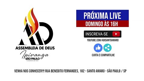 EBD - Lição 10 - Prof Luan Oliveira (06-03-22) - ADI Santo Amaro.