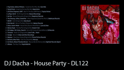 DJ Dacha - House Party - DL122
